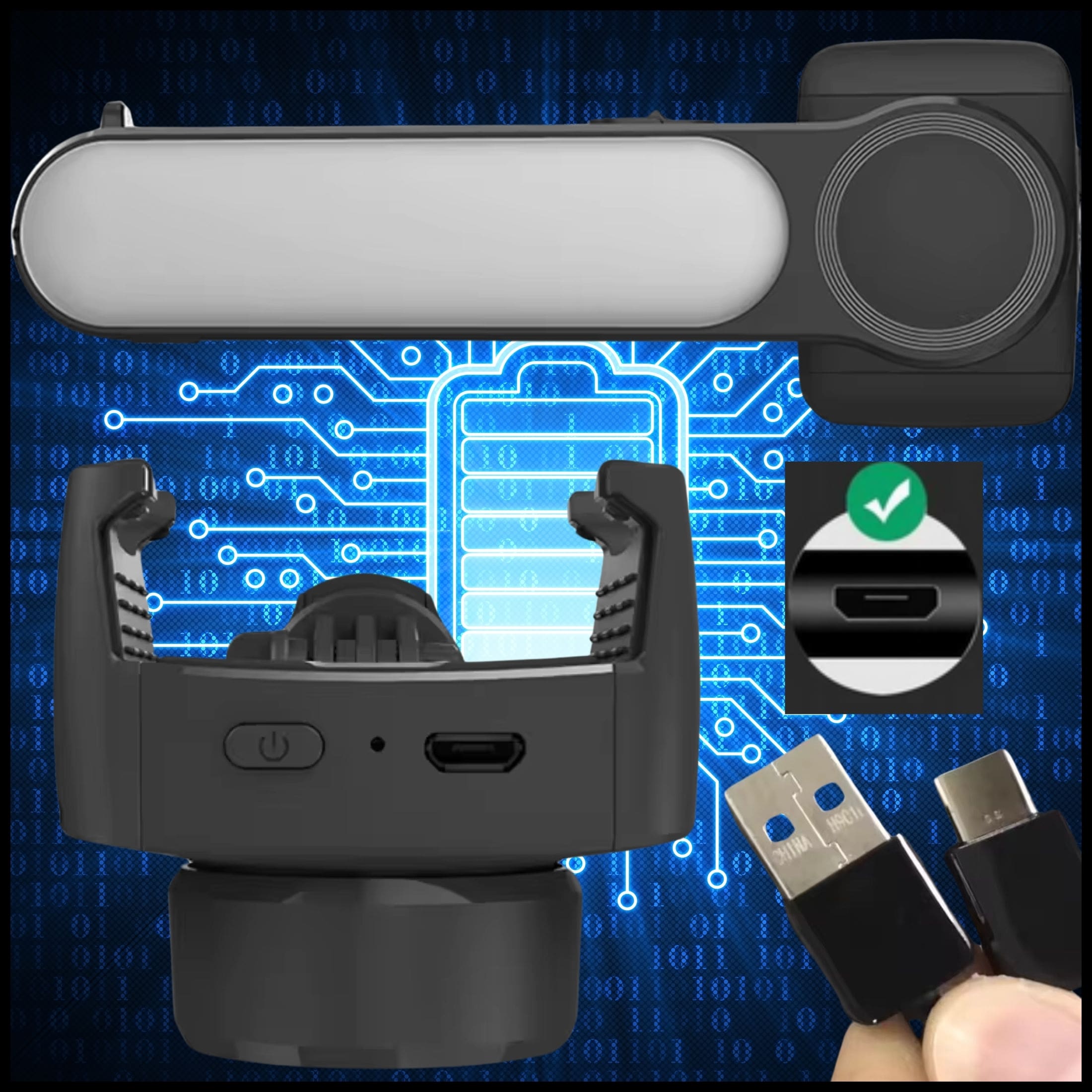 selfiestick-gimbal-automatyczna-stabilizacja-kabel-zasilanie